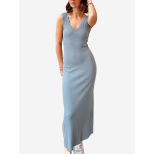 NEW LNA irina v neck dress in slate